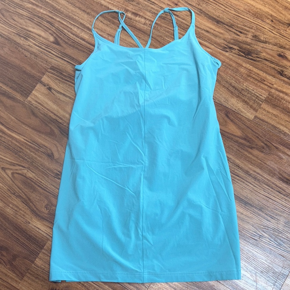 Columbia Strapless Dress/skort in Aqua